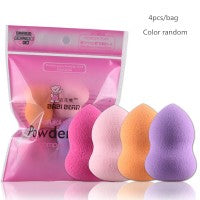 4 Pcs/Bag Wet And Dry Dual Cosmetic Puff