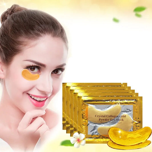 InniCare 40pcs Beauty Gold Crystal Collagen Patches For Eye Moisture Anti-Aging Acne Eye Mask Korean Cosmetics Skin Care